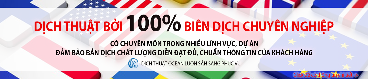 Dịch thuật 100% chuyên gia - Cam kết chất lượng